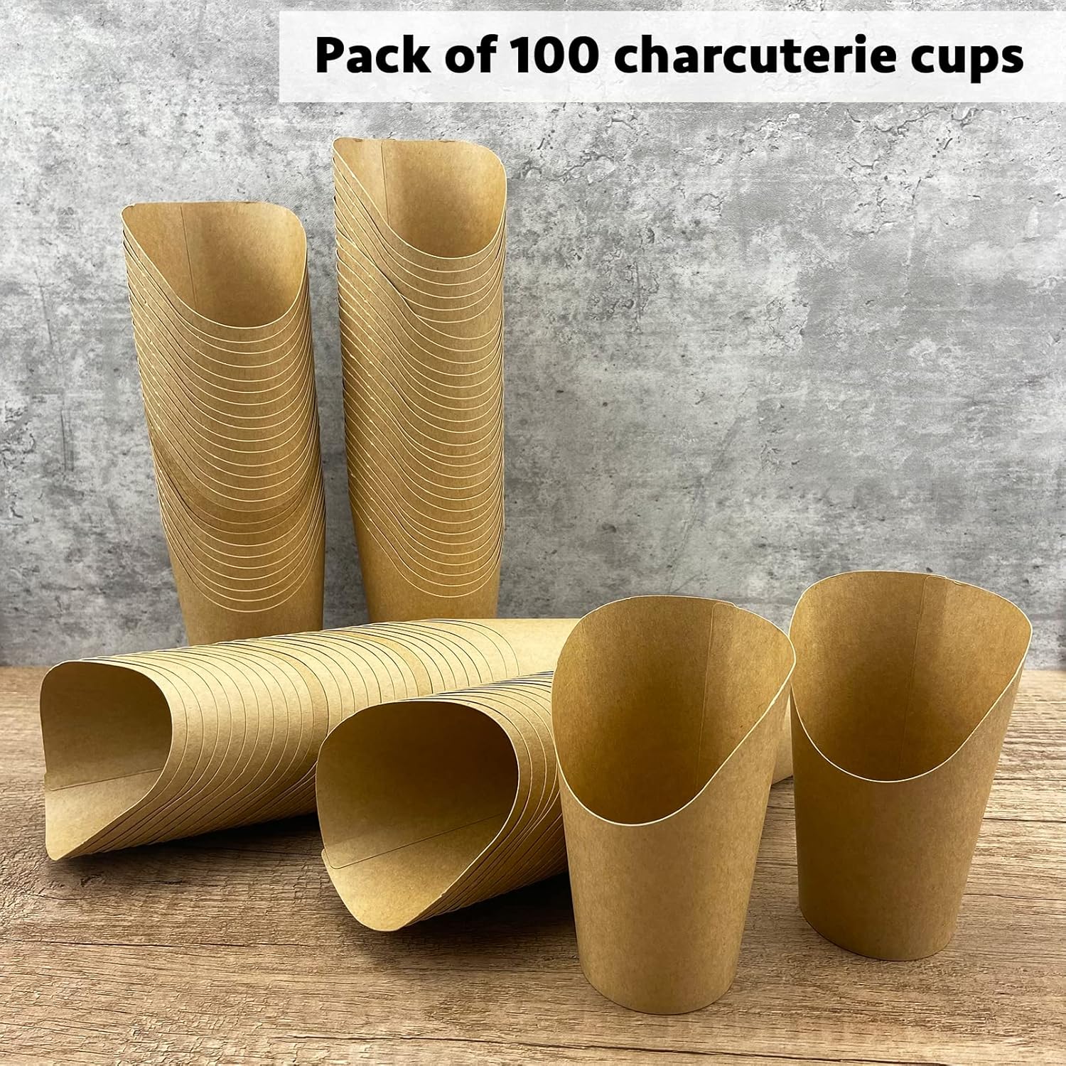 CAMKYDE 100 Pcs French Fries Cups for Parties and Events