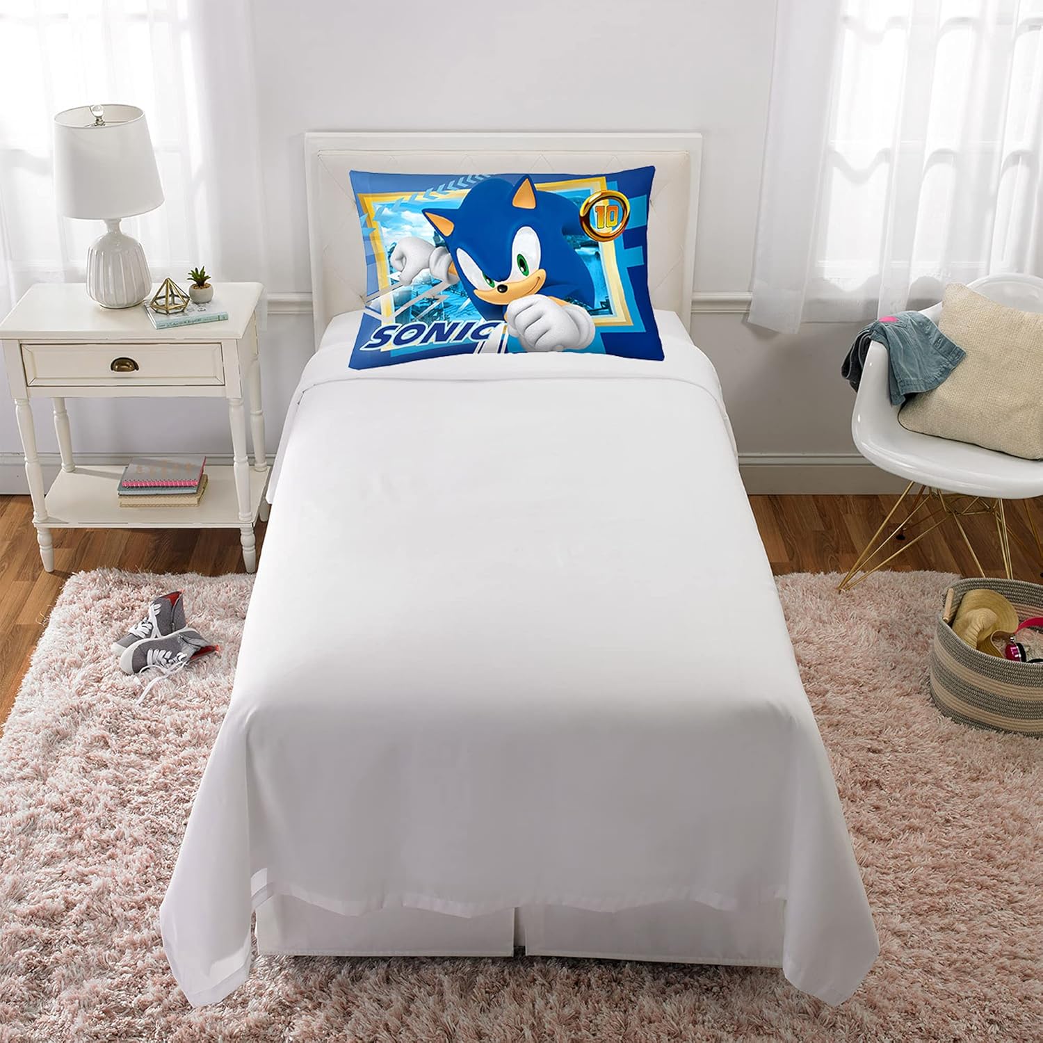 Franco Kids Bedding Sonic The Hedgehog Reversible Pillowcase