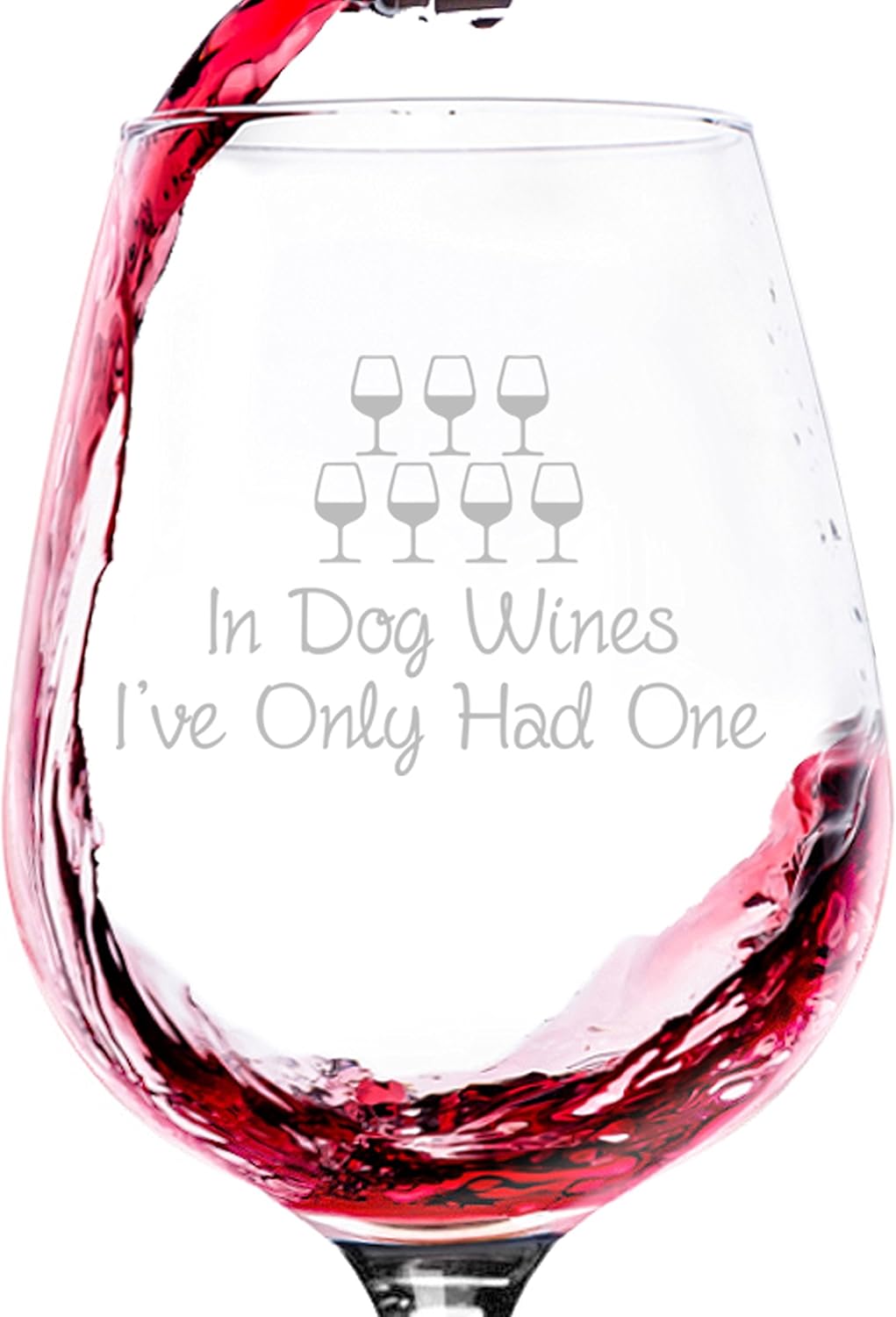 In Dog Wines Funny Wine Glass - Unique Gift for Dog Lovers