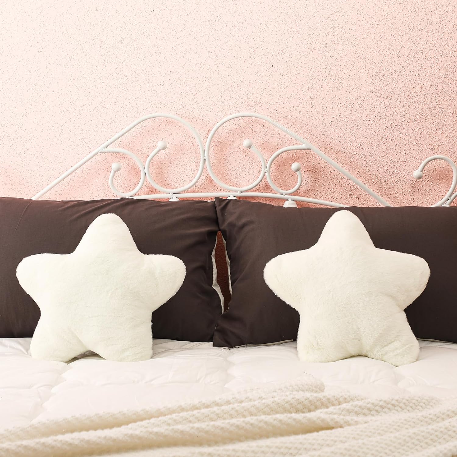 Sumind 2 Pcs 157 Inch Star Throw Pillow Plush Decor