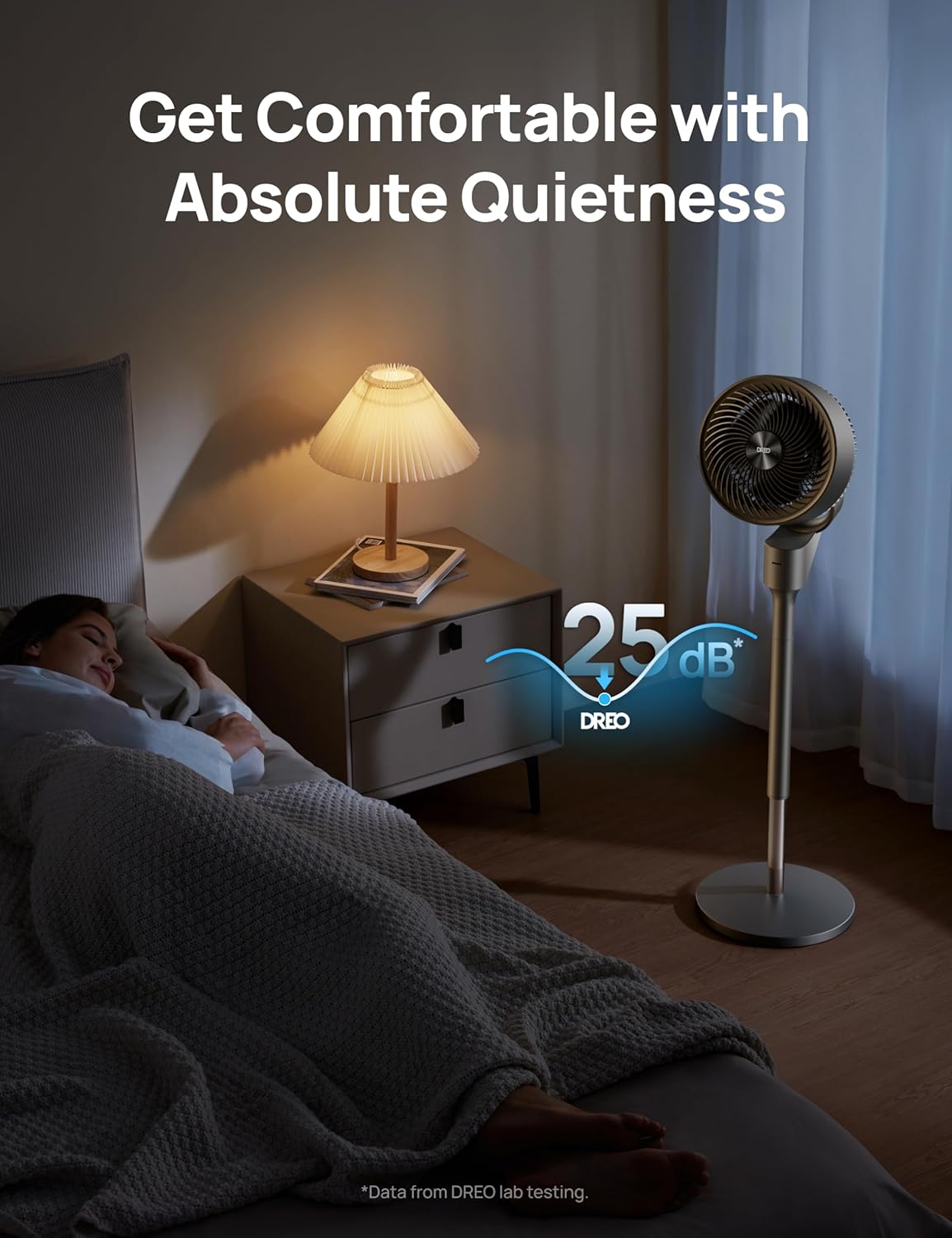 Dreo 80ft Oscillating Pedestal Fan with Remote