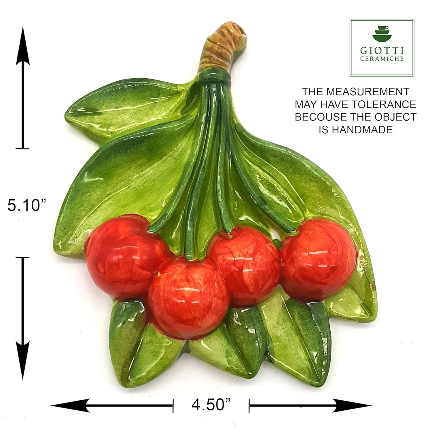 Italian Ceramic Fruits Wall Decor