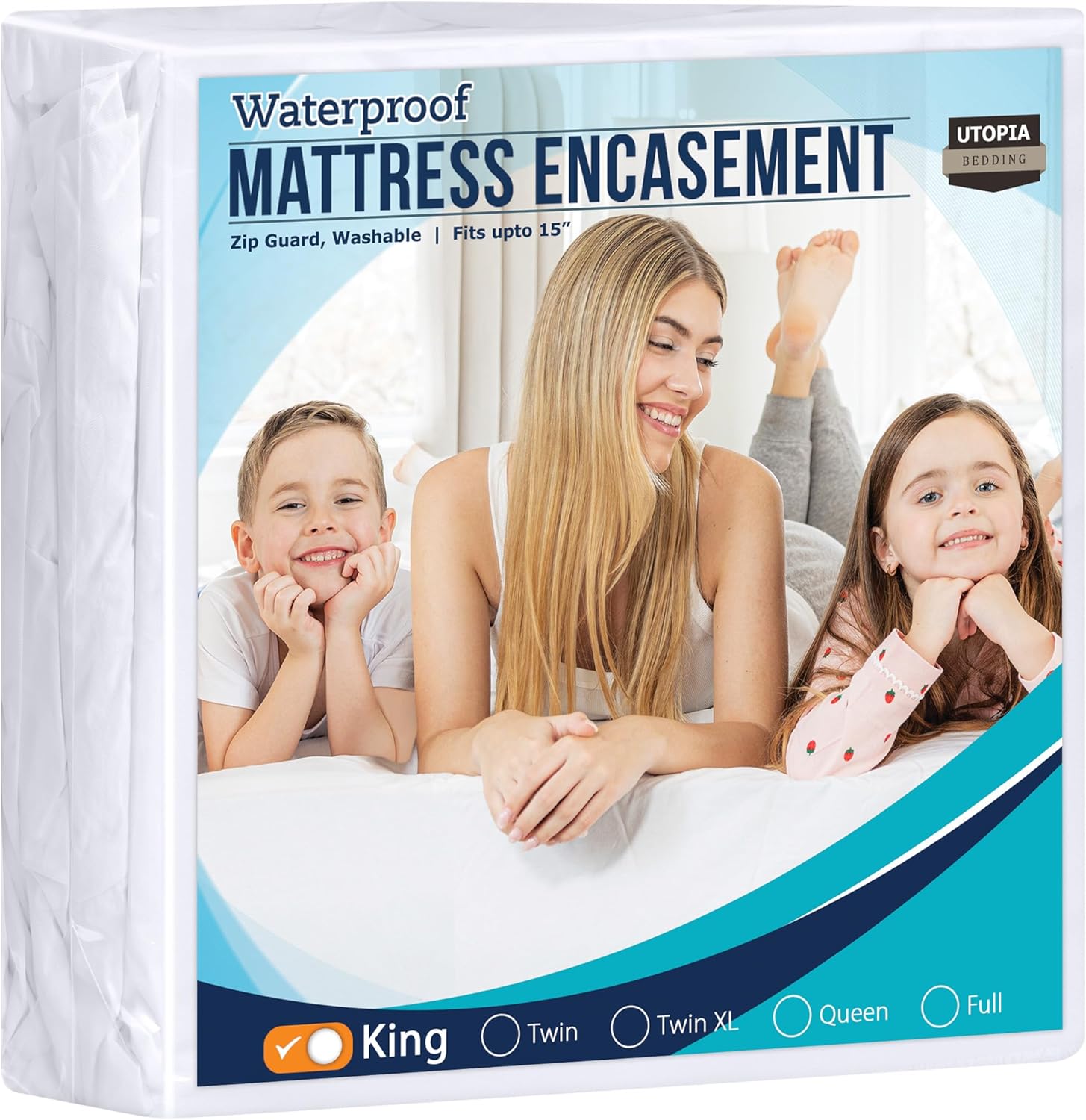 Utopia Bedding King Mattress Encasement Waterproof