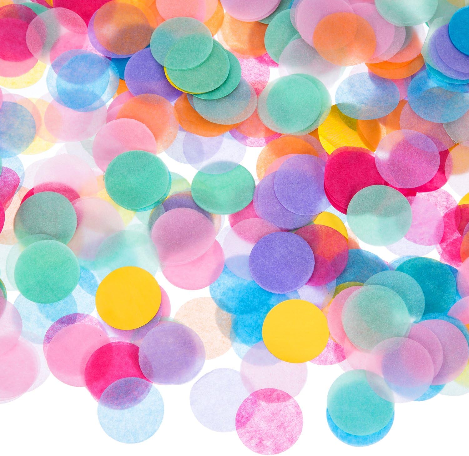 Outus 1 Inch Multicolor Round Confetti 35oz