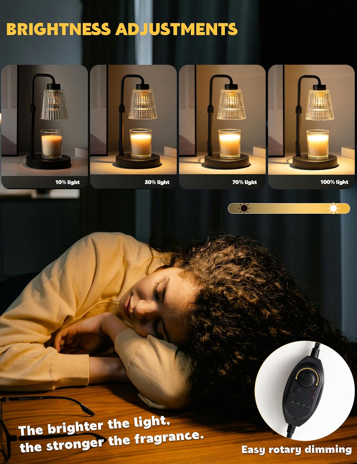 GODONLIF Candle Warmer Lamp with Timer and Dimmer