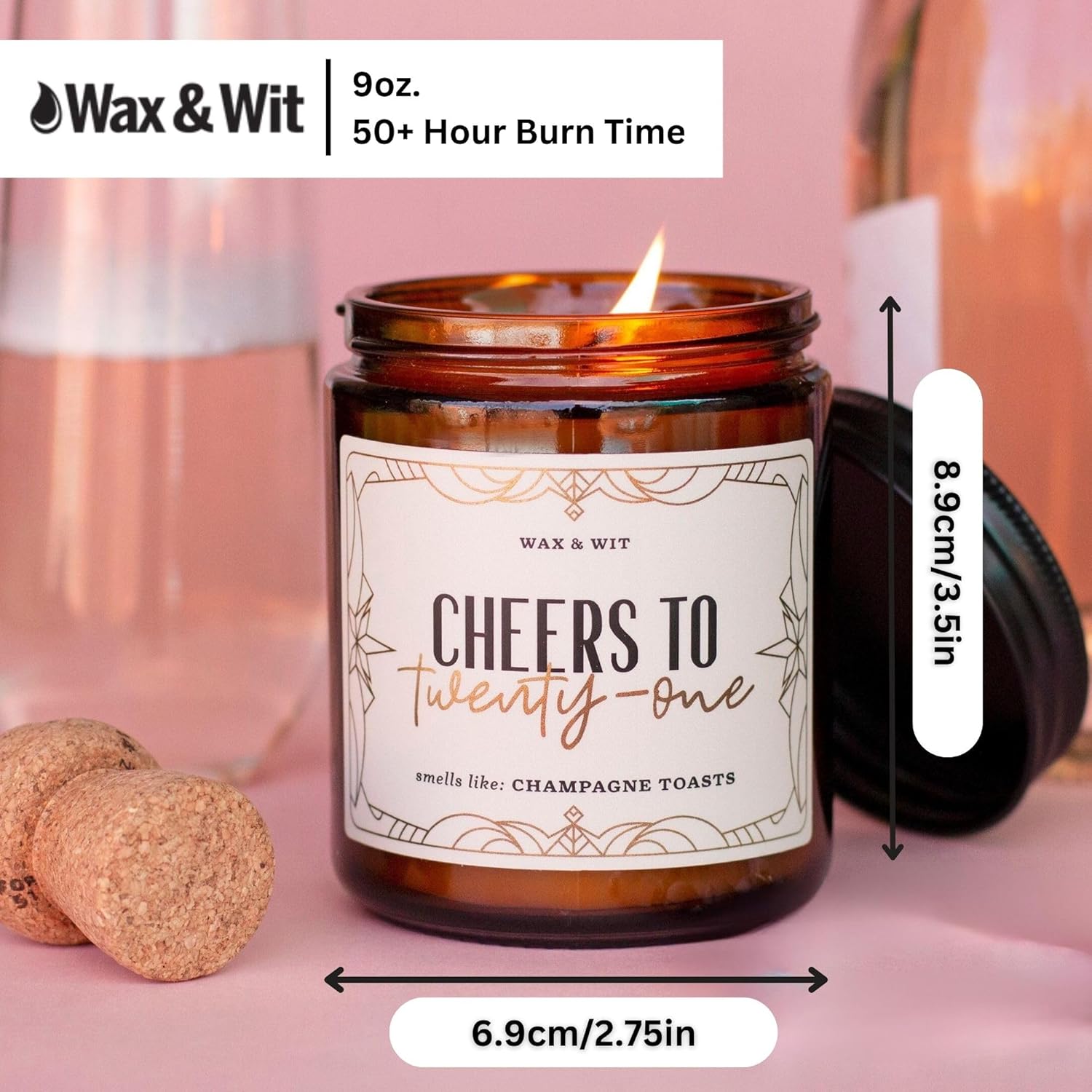 Wax Wit 21st Birthday Candles for Her
