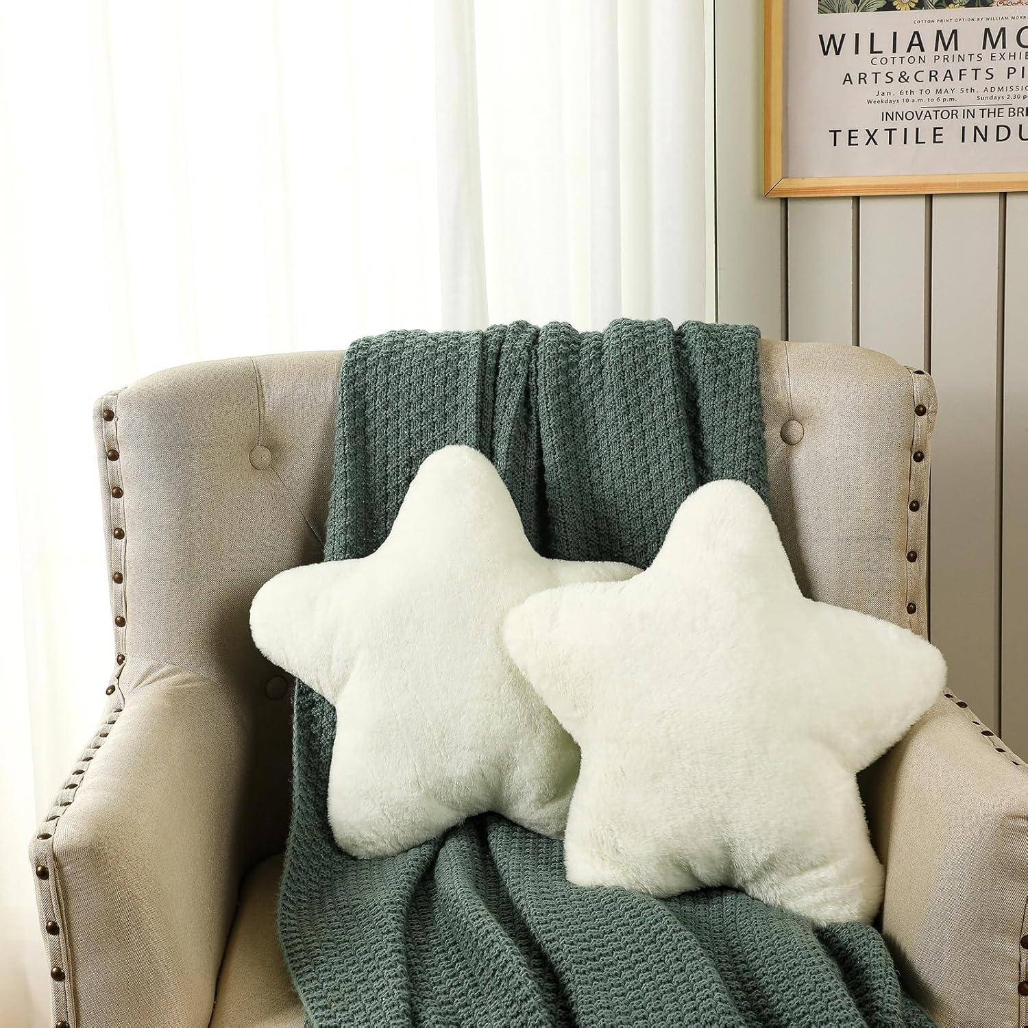Sumind 2 Pcs 157 Inch Star Throw Pillow Plush Decor