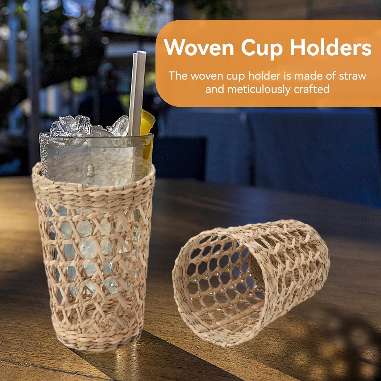 6Pcs Handwoven Vase Sleeve for Home Decor