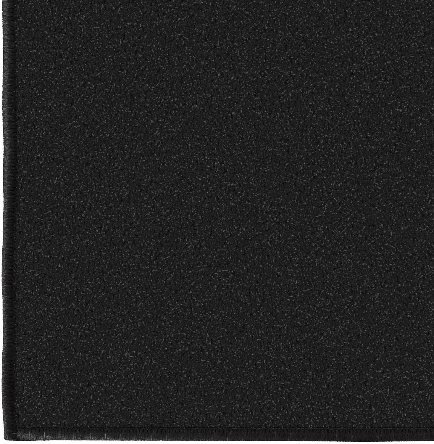 Ottomanson Hallway Runner Rug 22 x 6 Non Slip Black