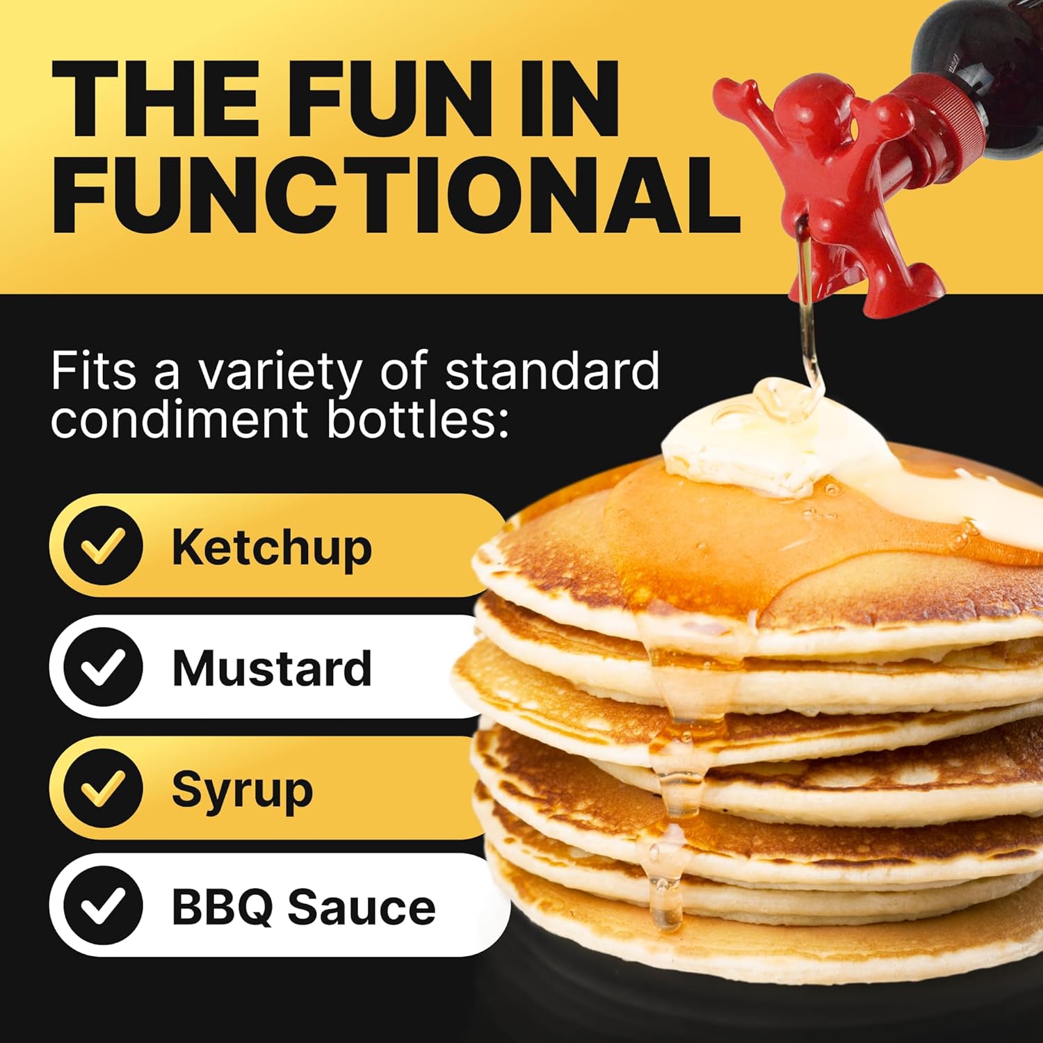 Sir Perky Condiment Bottle Topper - Fun Flair