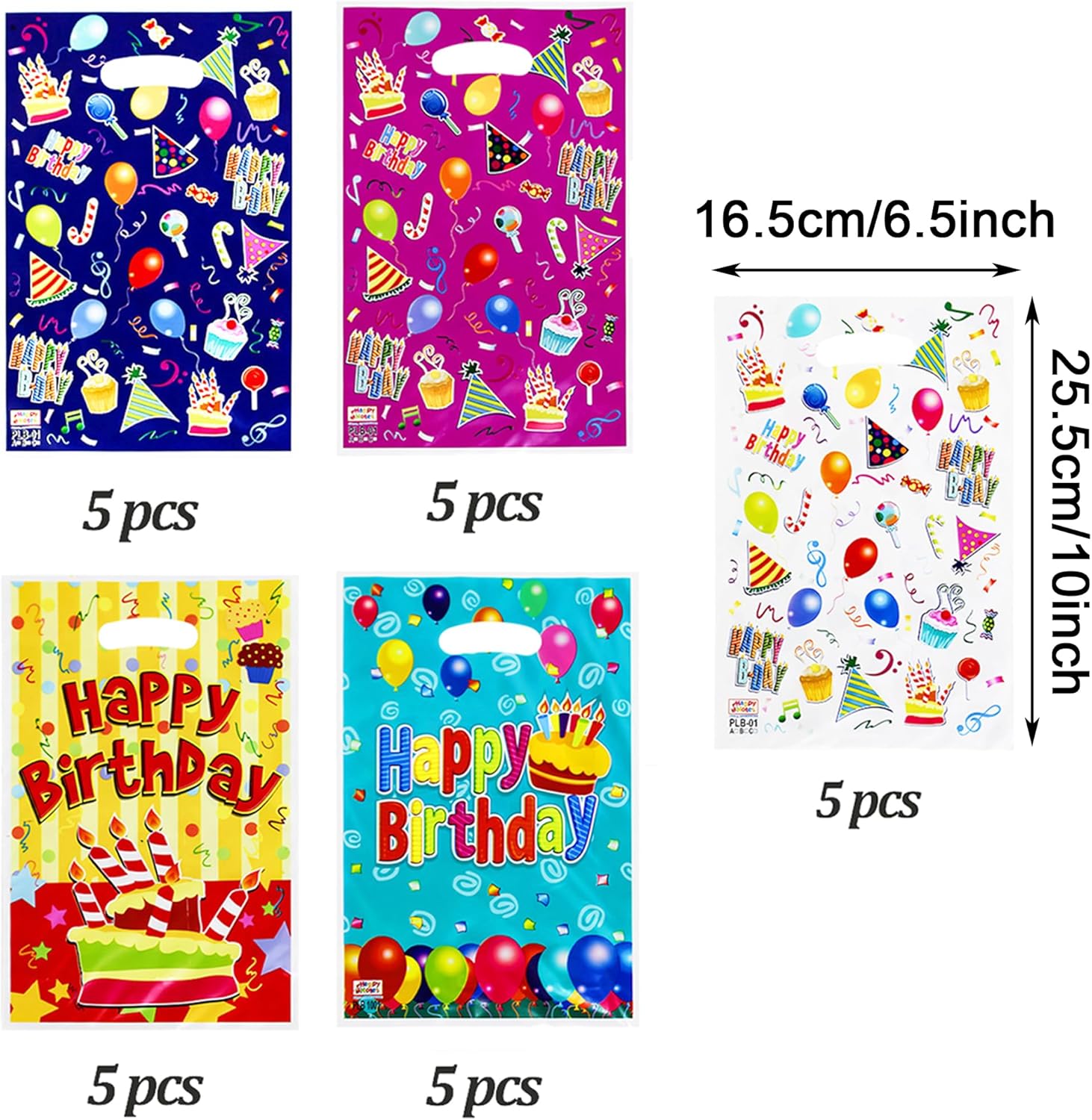 25 Pcs Kids Party Favors - Birthday Goodie Bags