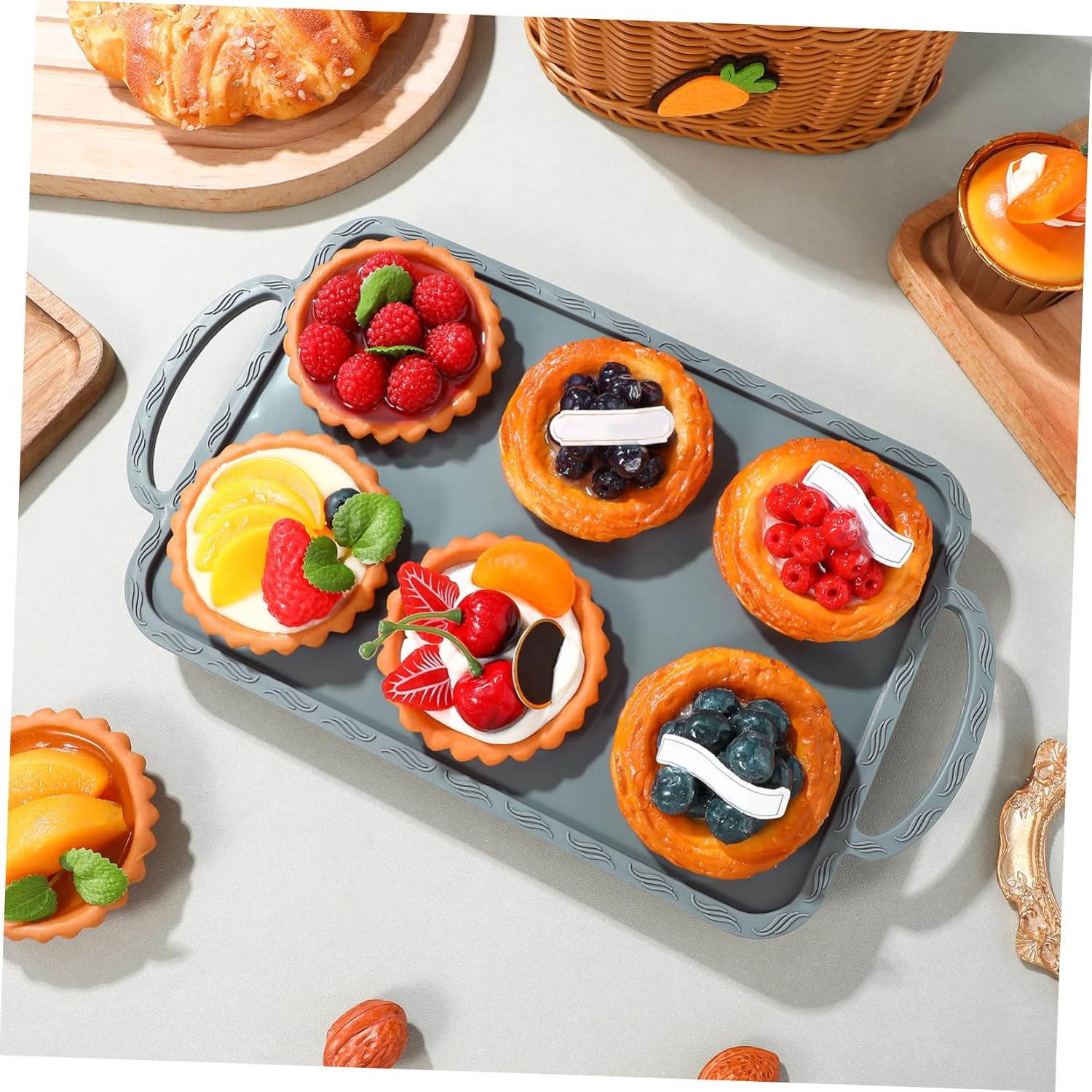 PRETYZOOM Silicone Baking Molds Non-Stick Cake Pan for Creative Desserts