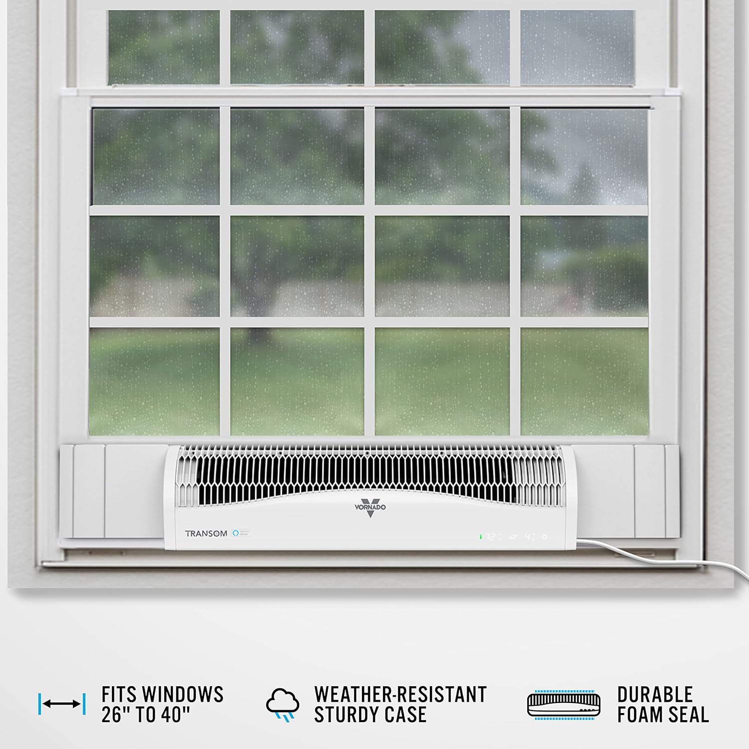 Vornado Transom AE Window Fan with Alexa 4 Speeds