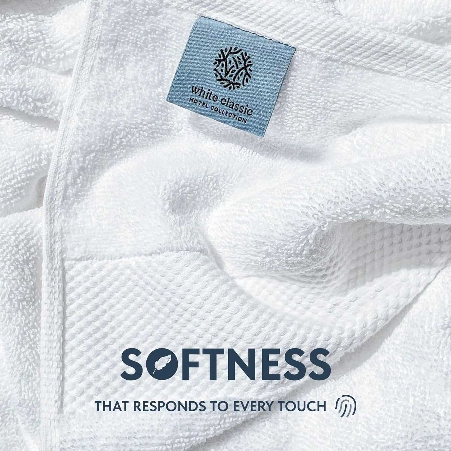 White Classic Luxury Bath Sheets Extra Large 35x70 Inch 2 Pack
