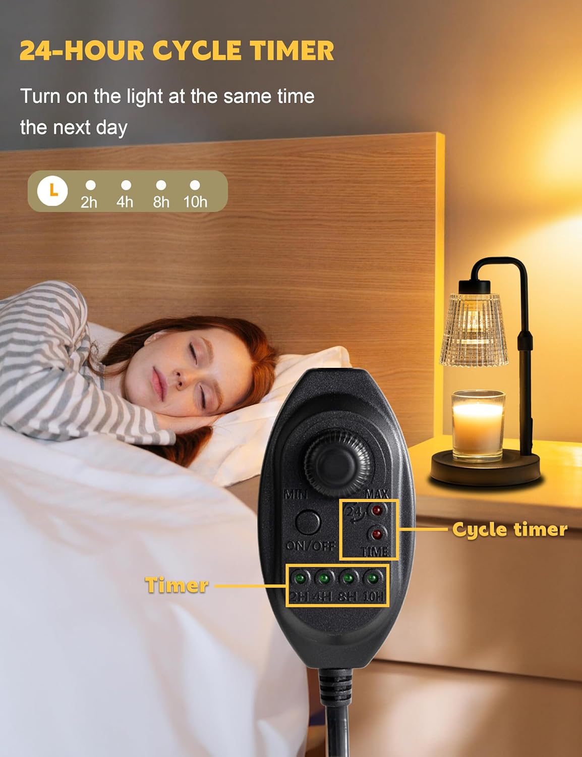 GODONLIF Candle Warmer Lamp with Timer and Dimmer