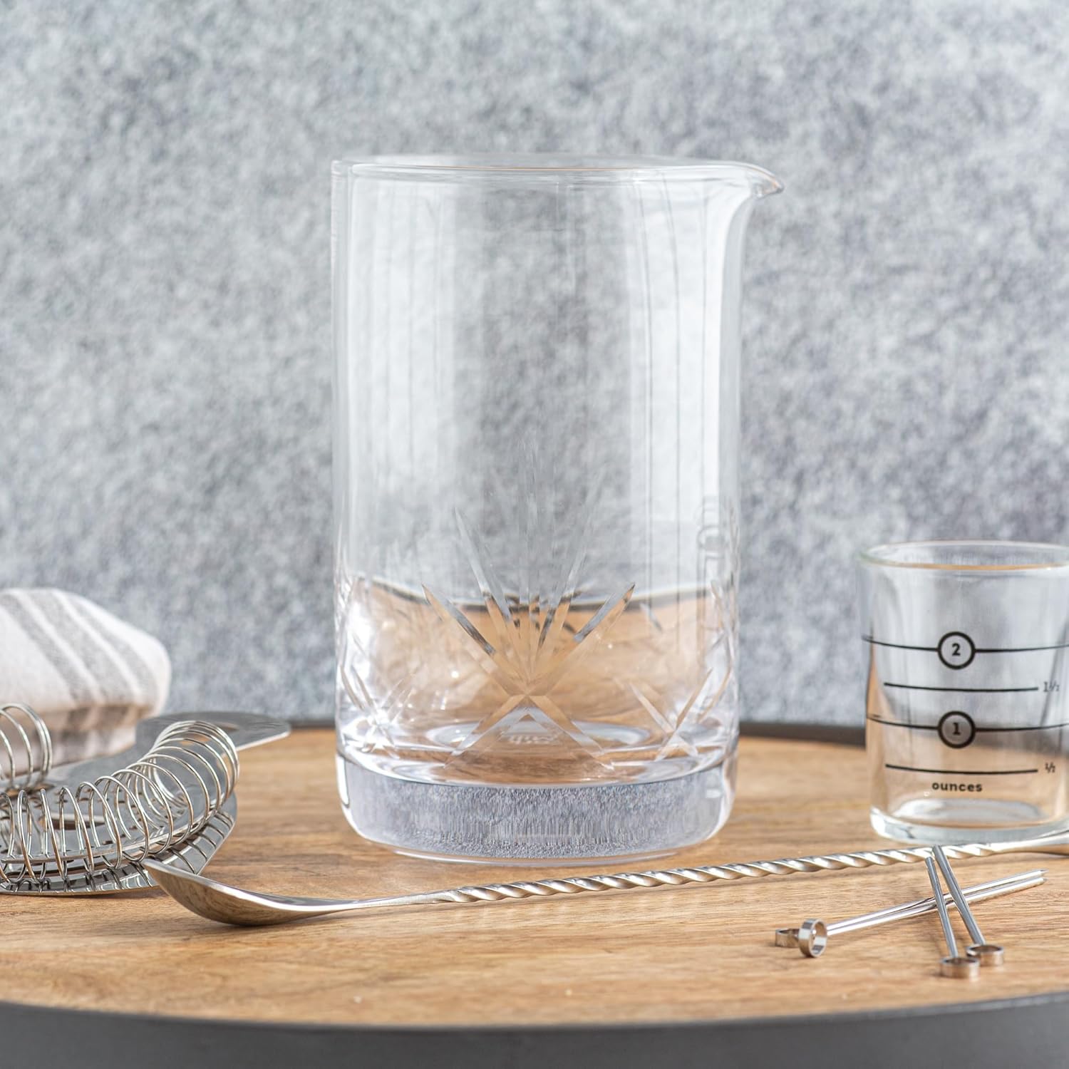 Cork Mill 24 oz Crystal Cocktail Mixing Glass
