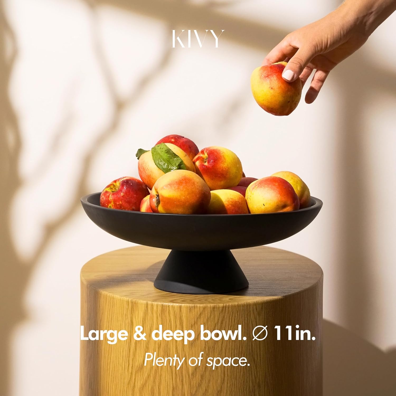 KIVY Concrete Fruit Bowl for Kitchen Counter
