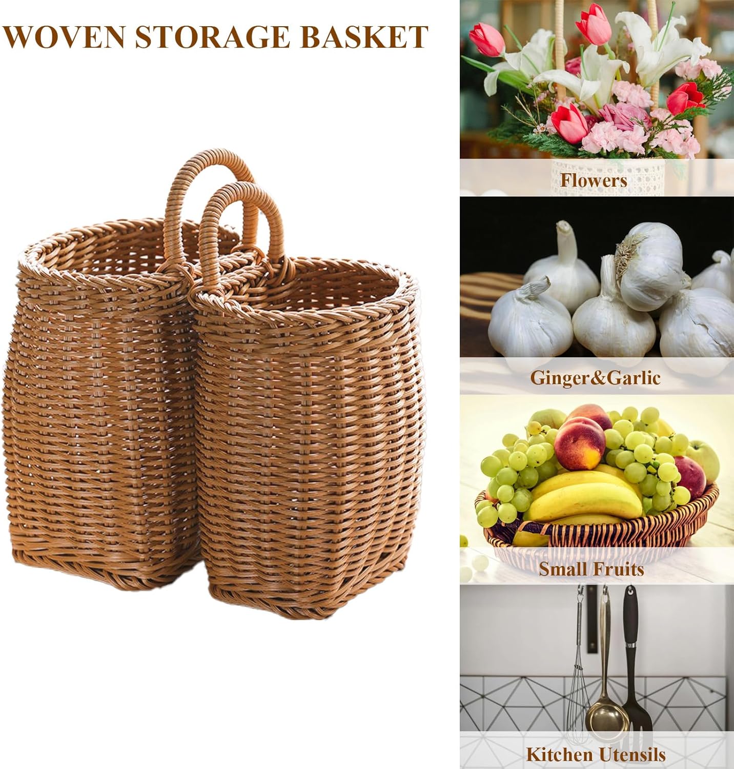 Hanging Wall Basket for Front Door and Kitchen Storage