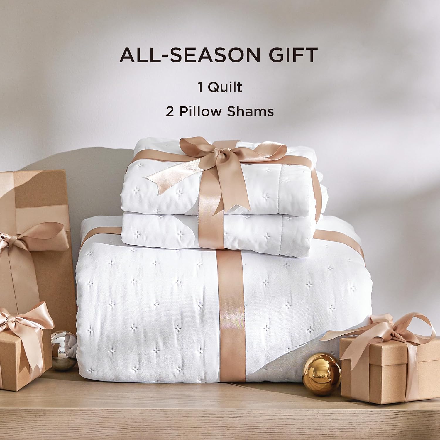 Bedsure Queen Size Ultra Soft Quilt Set