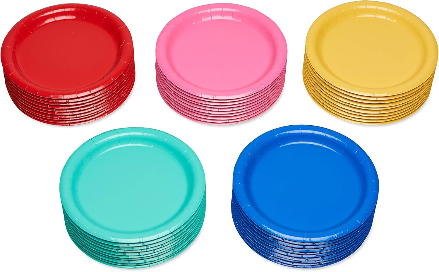 American Greetings 50 Count Rainbow Dessert Plates