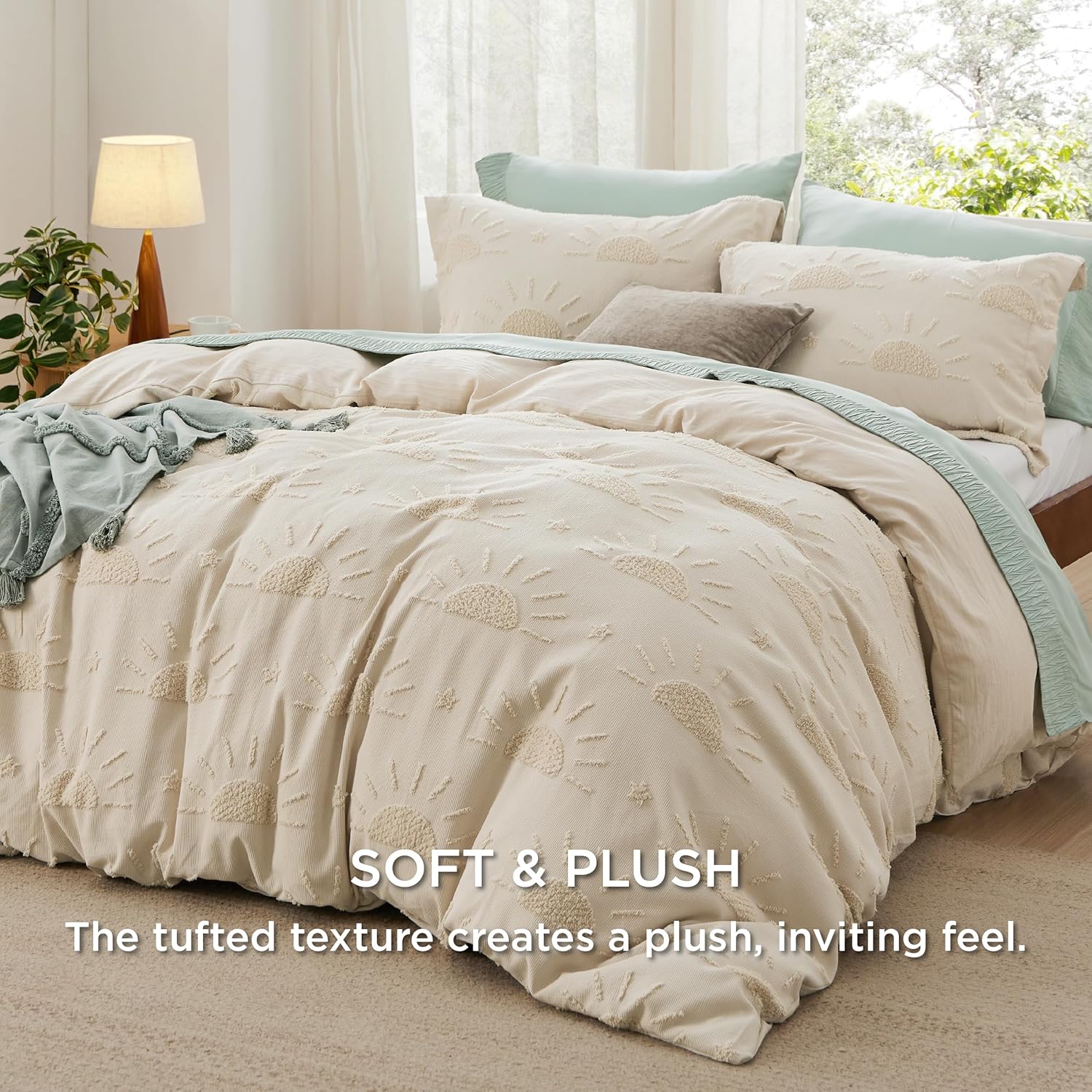 Bedsure Boho Kids Duvet Cover - Queen Size 90x90