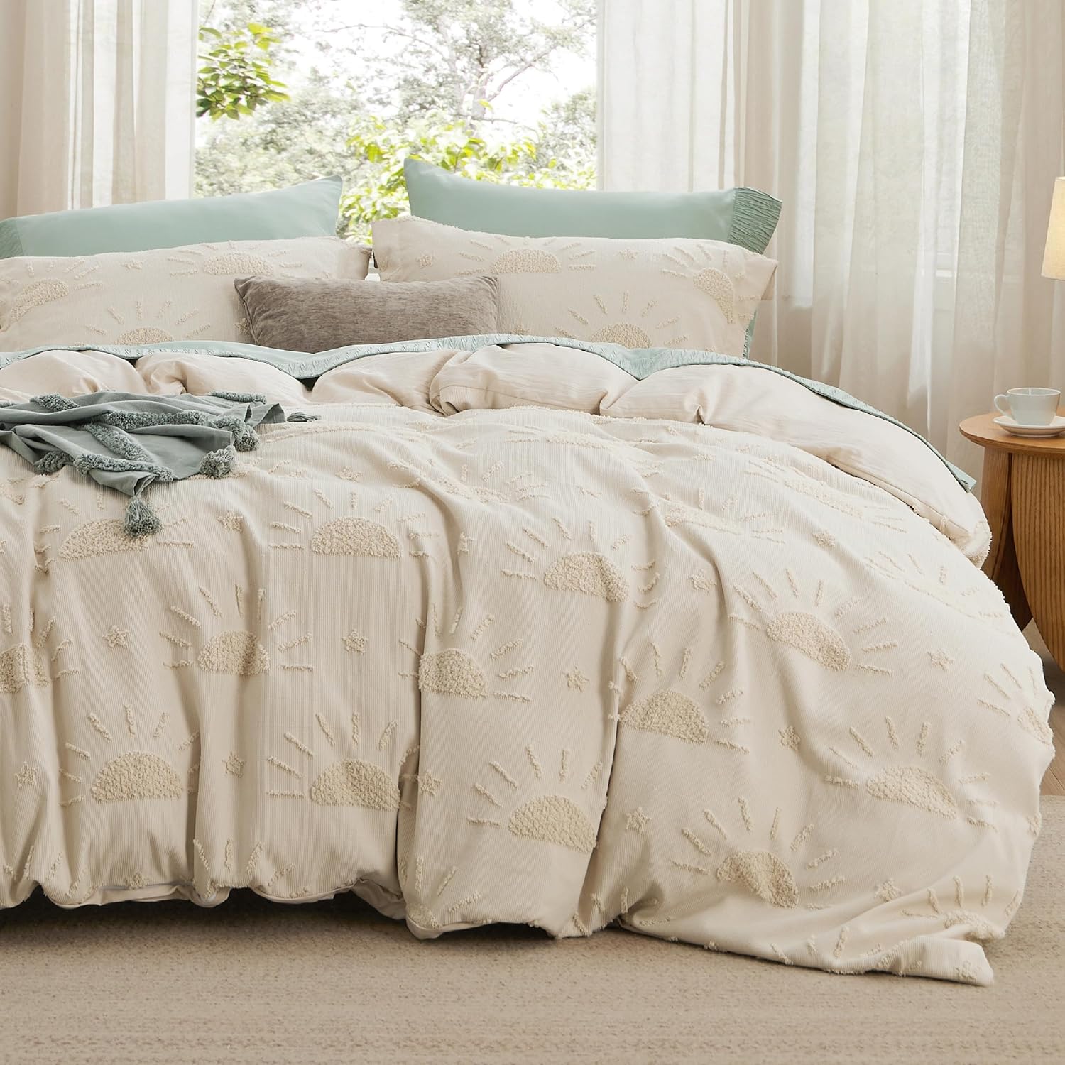 Bedsure Boho Kids Duvet Cover - Queen Size 90x90