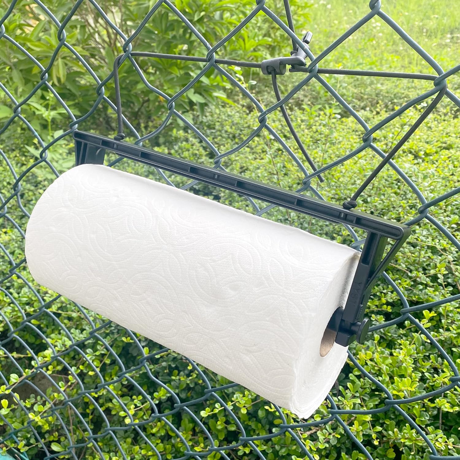 YYST Portable Paper Towel Holder with 2 Hooks