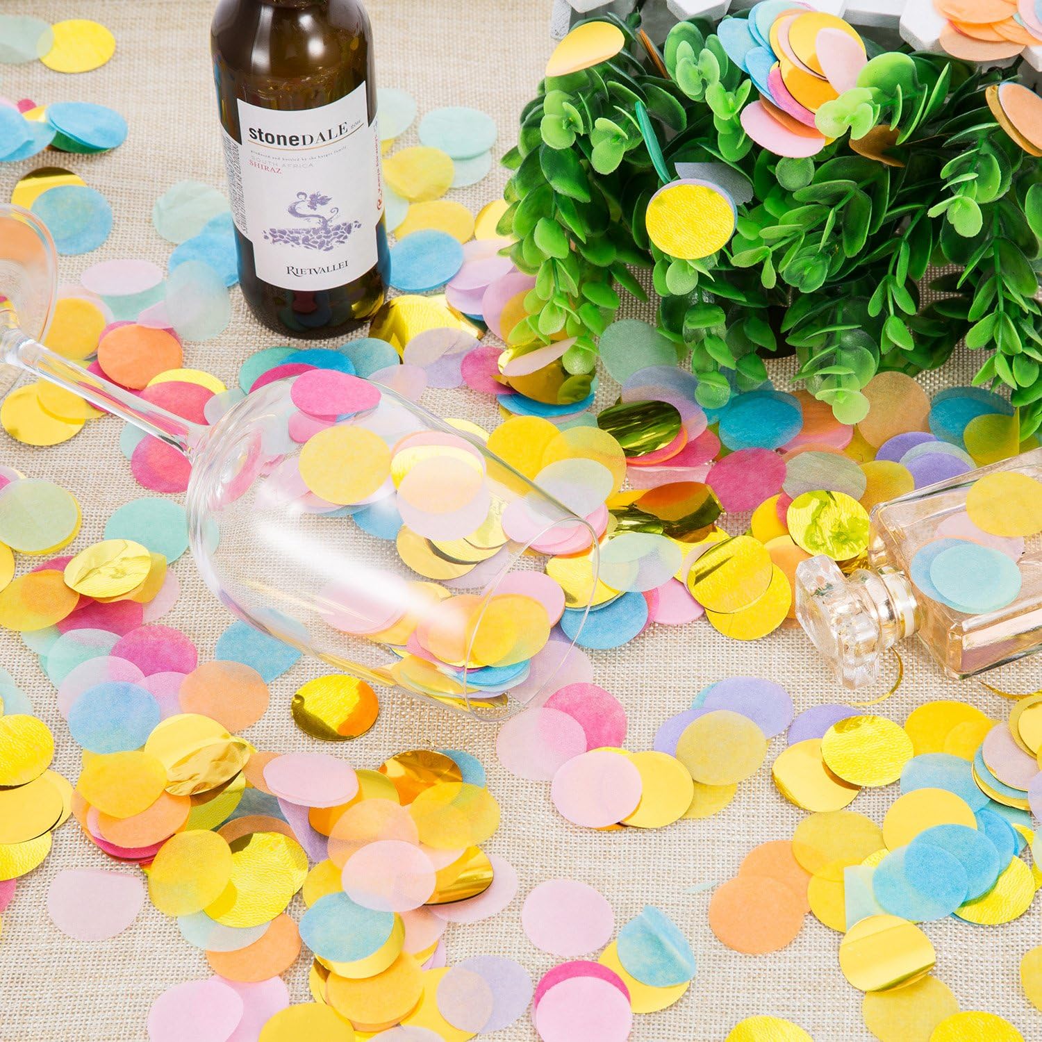 Outus 1 Inch Multicolor Round Confetti 35oz