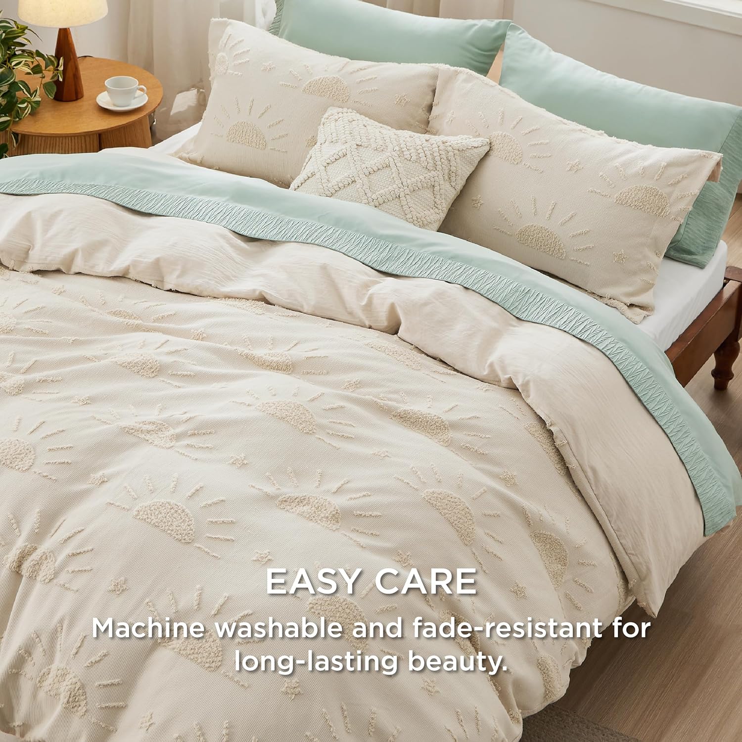 Bedsure Boho Kids Duvet Cover - Queen Size 90x90