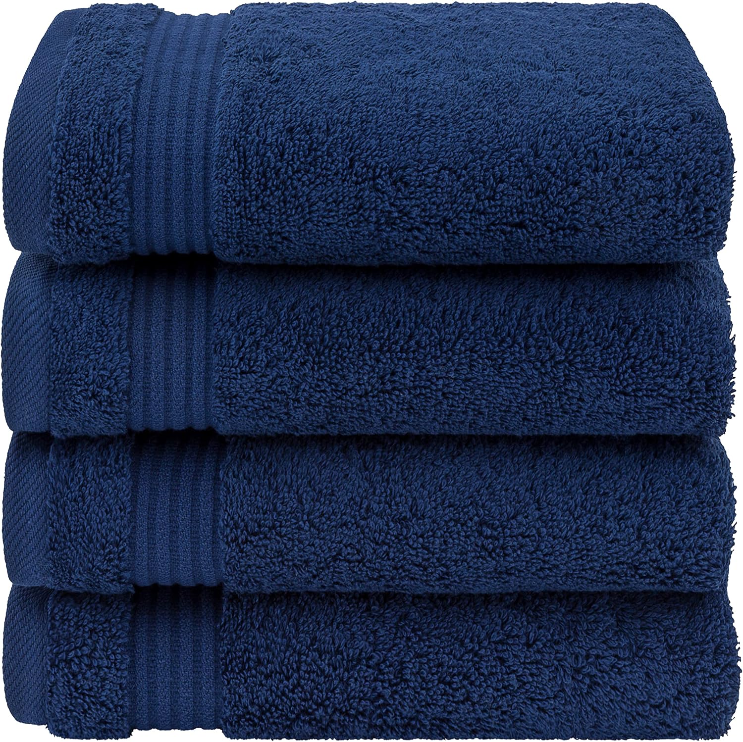 American Veteran 4 Pack Hand Towels Set of 4 Navy Blue